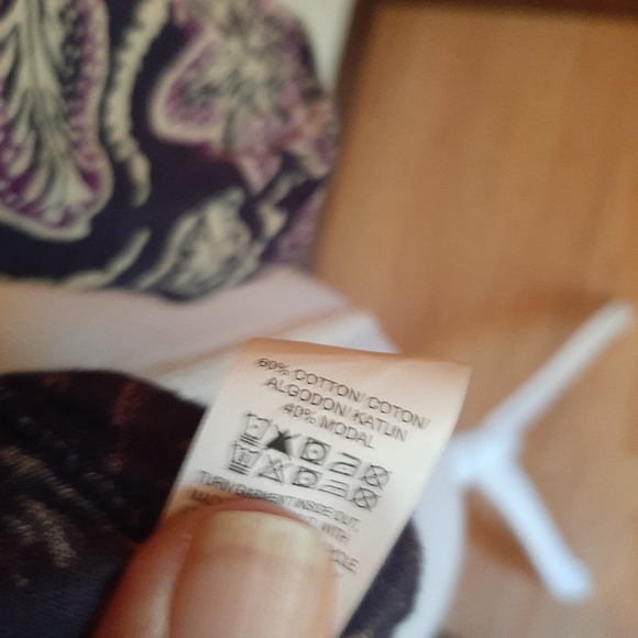 Lucky Brand 3/4 Sleeve Peasant Festival Boho Blouse Floral Print - Picture 7 of 7